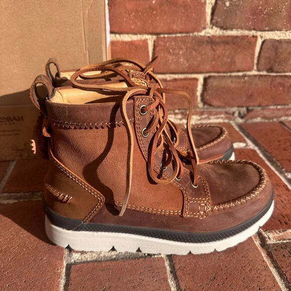 Manitobah $150 Mesa Moc Toe Sneaker Boots Copper Brown Mens 7 NEW main image 8